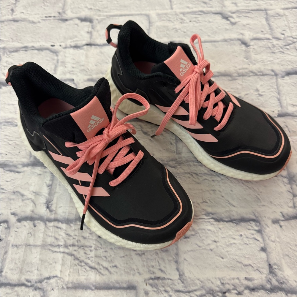 Adidas Women's Black and Pink Boost Climawarm LTD Running Shoes sz. 7